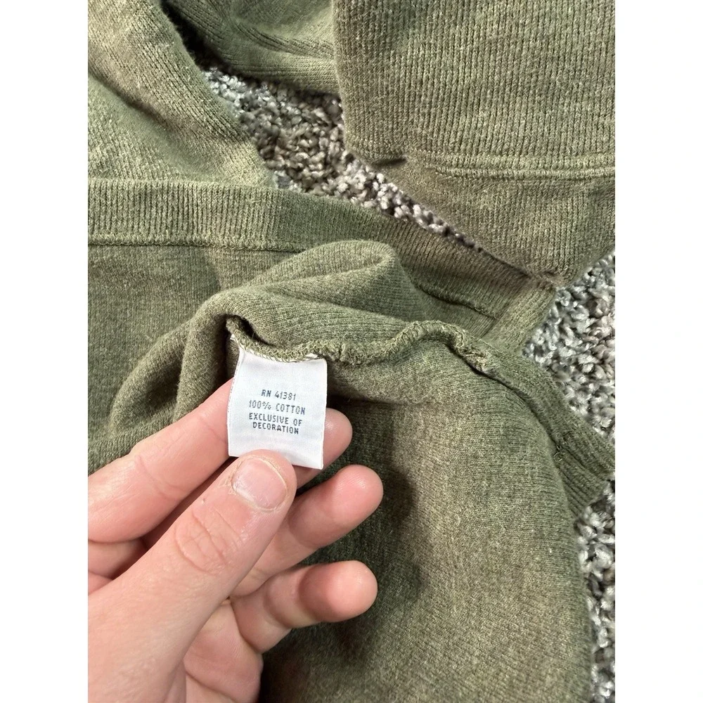 Polo Ralph Lauren 1/4 Zip Sweater Men's Size Large Green Preppy